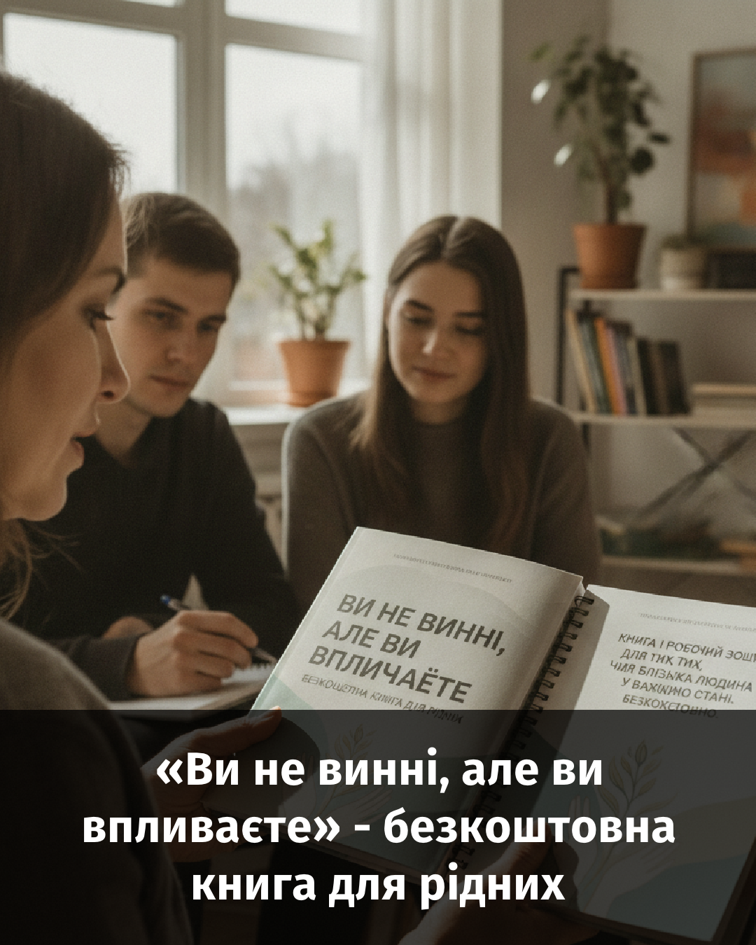 «Ви не винні, але ви впливаєте» - безкоштовна книга для рідних