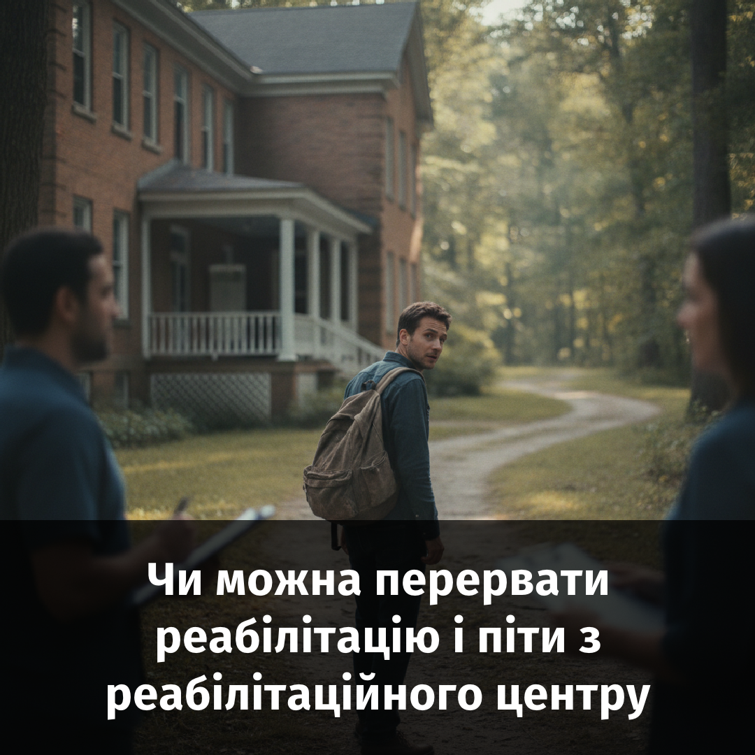 Чи можна перервати реабілітацію і піти з реабілітаційного центру