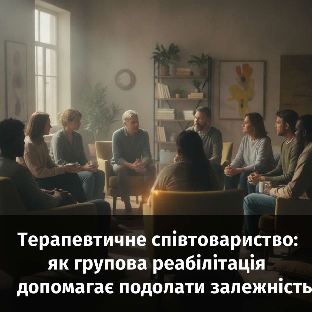 Терапевтичне співтовариство: як групова реабілітація допомагає подолати залежність