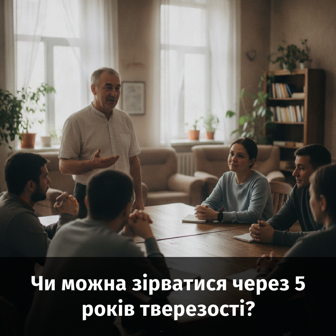 Чи можна зірватися через 5 років тверезості?