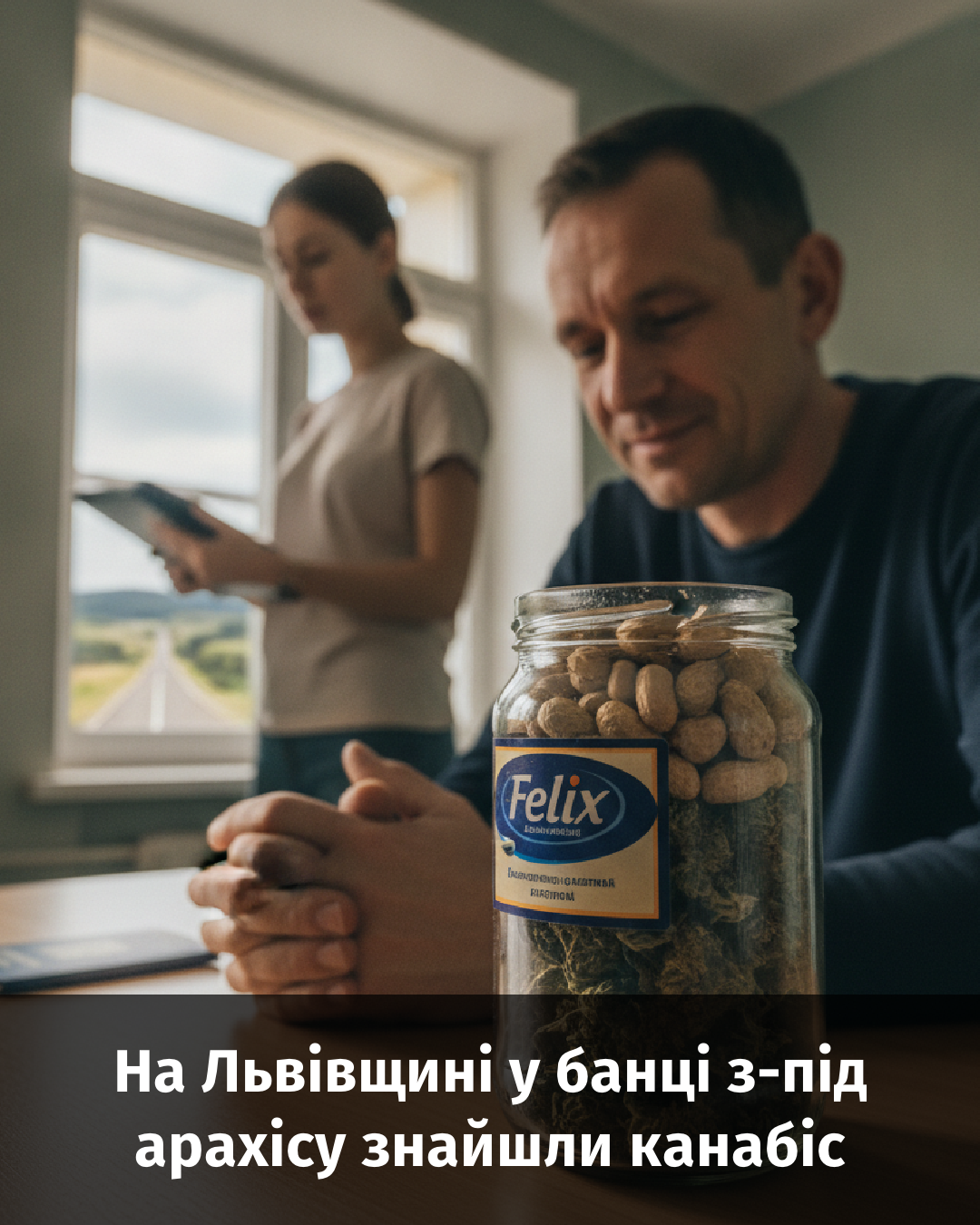 На Львівщині у банці з-під арахісу знайшли канабіс