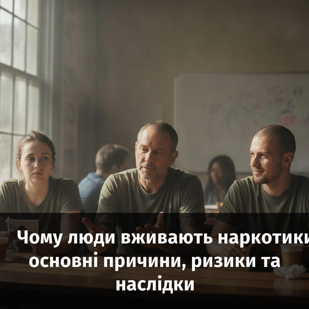 Чому люди вживають наркотики: основні причини, ризики та наслідки