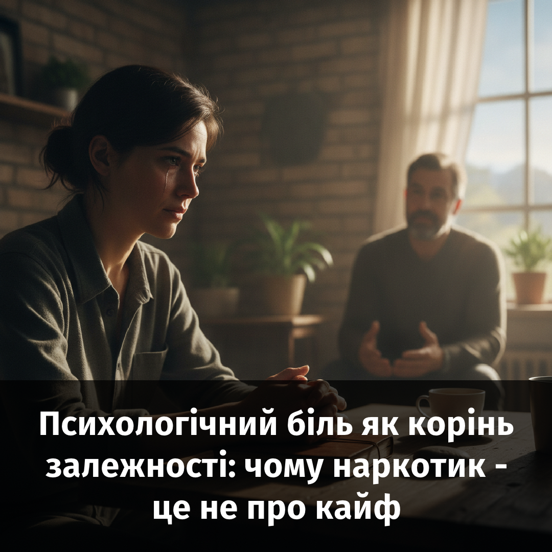 Психологічний біль як корінь залежності: чому наркотик - це не про кайф