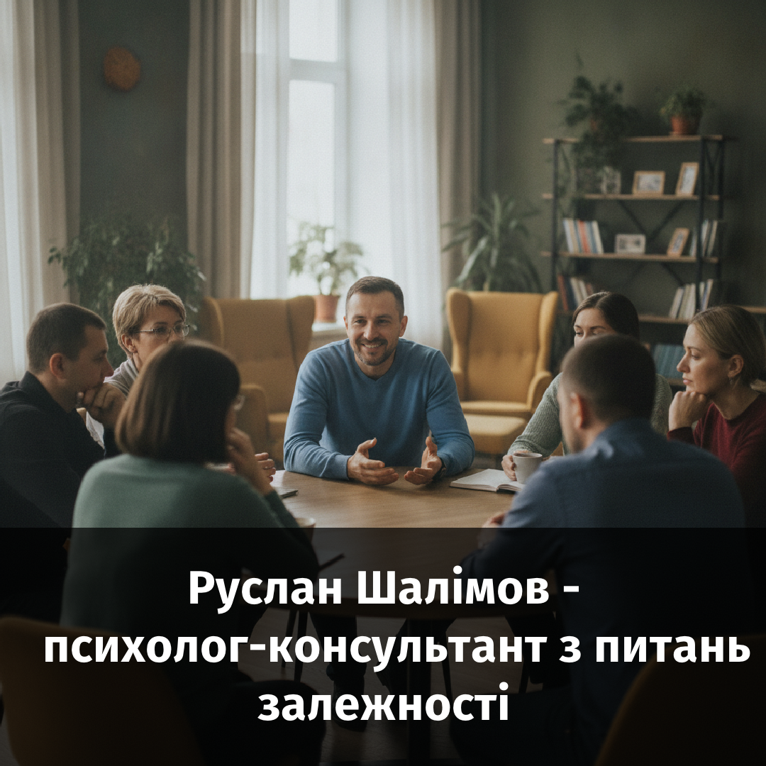 Руслан Шалімов - психолог-консультант з питань залежності