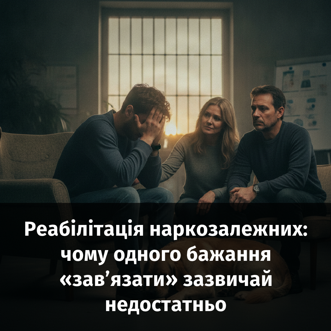 Реабілітація наркозалежних: чому одного бажання «завязати» зазвичай недостатньо